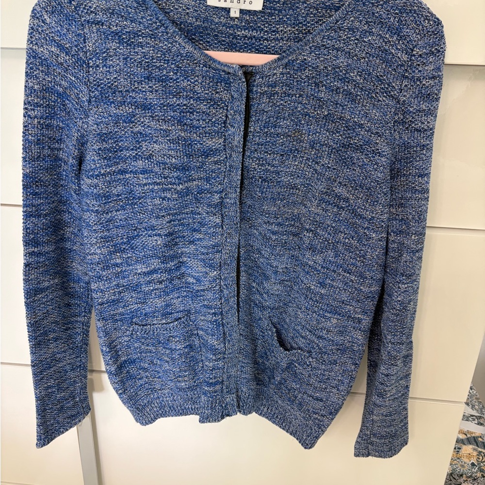 Stylish Blue Cardigan Sweater